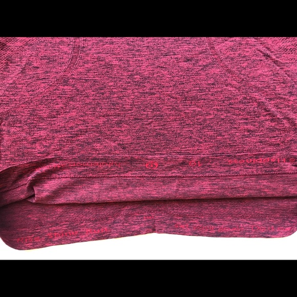 Lululemon Swiftly Tech Racerback Fuchsia Pink / Black size 10 - Picture 9 of 10